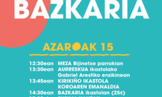 Kirikiño Ikastolako kooperatibista ez erabiltzaileen 2025eko azaroaren 15eko  bazkariko kartela