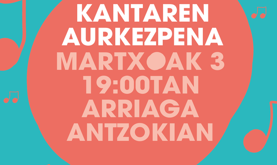 2026ko Ibilaldiko kantaren aurkezpena Arriaga Antzokian martxoaren 3an