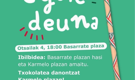 Agate deuna ospatuko du Kirikiño Ikastolak