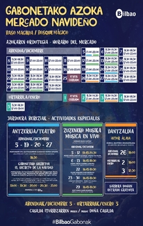 Gabonetako Merkatuko ordutegia