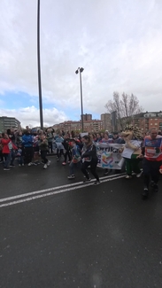 Kirikiño Ikastola Korrikako lekukoa hartzen