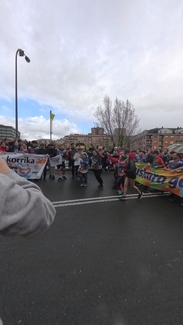 Kirikiño Ikastola Korrikako lekukoa hartzen