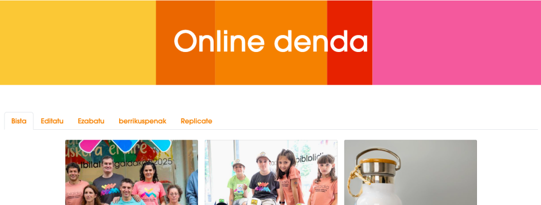 Online Denda martxan da