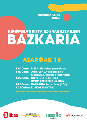 Kirikiño Ikastolako kooperatibista ez erabiltzaileen 2025eko azaroaren 15eko  bazkariko kartela