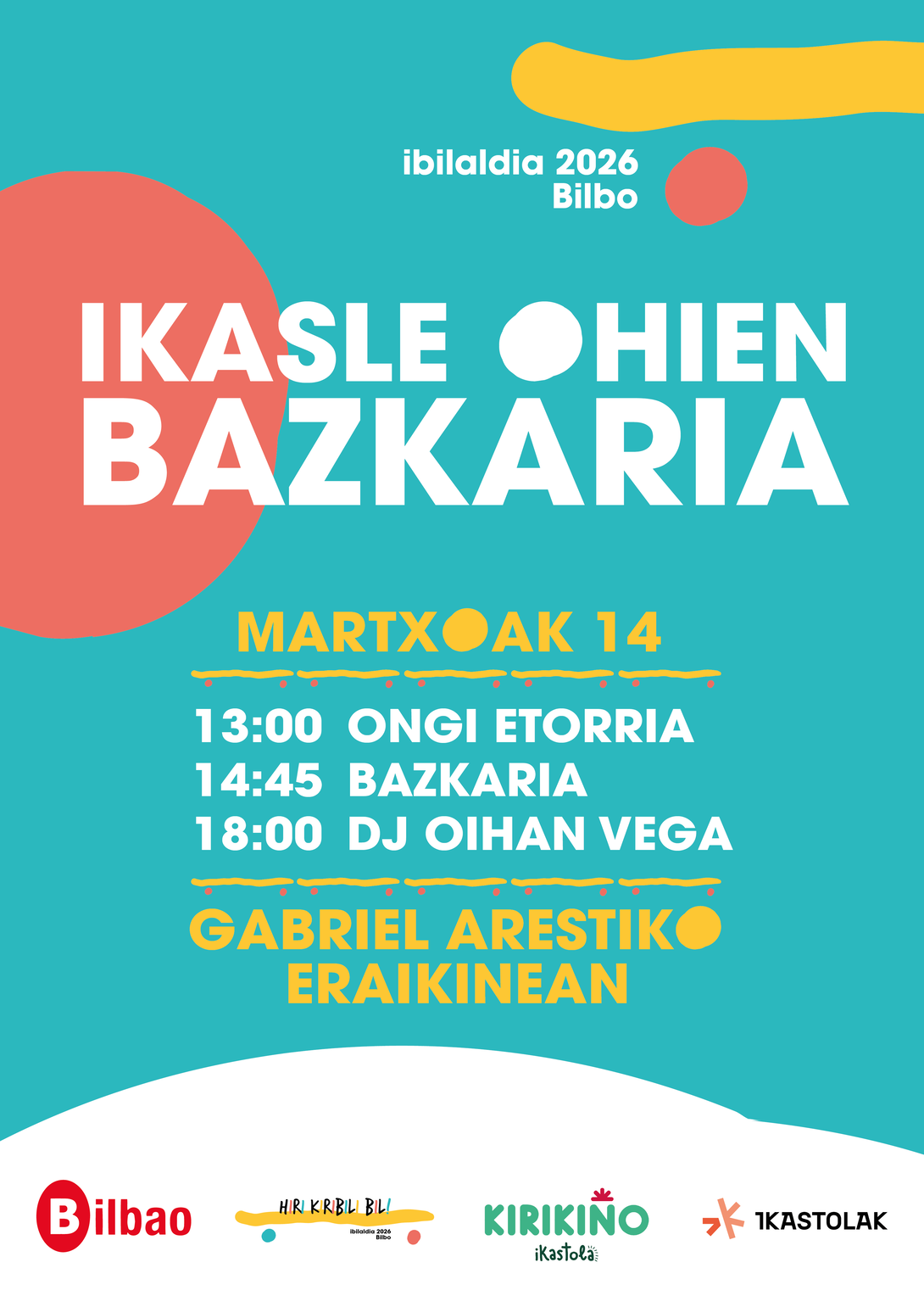 Ibilaldia 2026 Kirikiño Ikastolaren ikasle ohien bazkaria martxoak 14