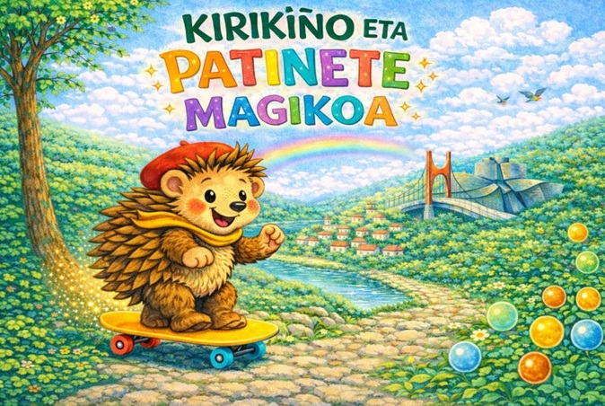 Kirikiño Ikastolak Kirikiño eta patinete magikoa ipuina sortu du